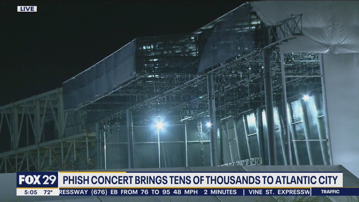 Phish concert brings tens of thousands to Atlantic City